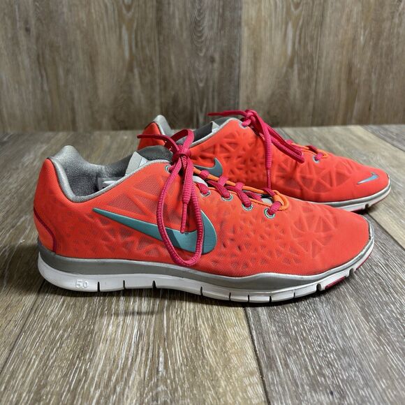 Nike Free TR Fit 3 Women's US Size 8 Orange Running Sneaker Shoes 555158-800 - Picture 1 of 12